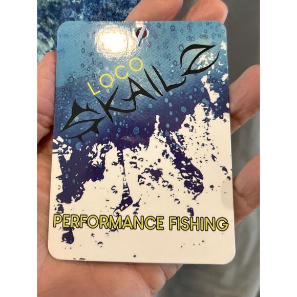 Men’s LOCO SKAILZ Fishing Short Sleeve Button Up Graphic Shirt Sz M NWT *B6 - Picture 4 of 4